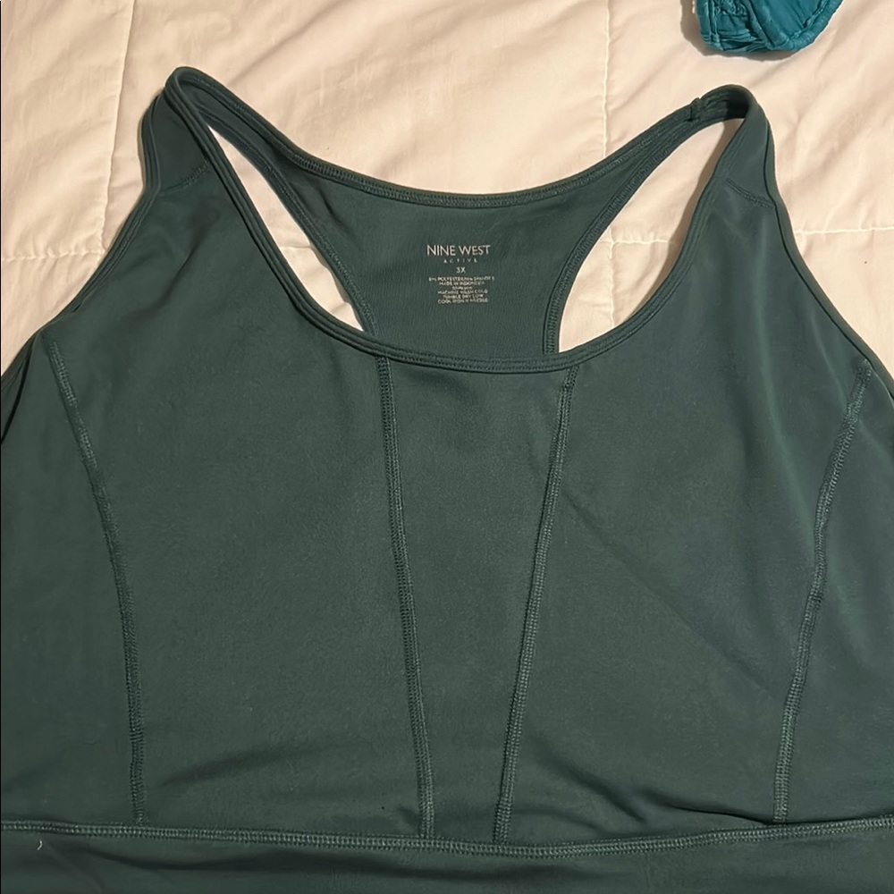 Nine West Teal Sports Tank